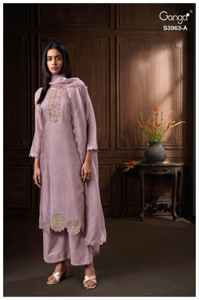 Ganga Arlina 3963 Embroidery Work Salwar Kameez