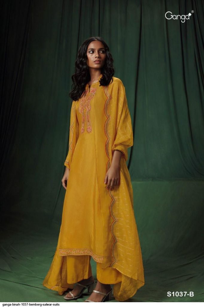 Ganga Binah S1037 Cotton Designer Dress Material collection 