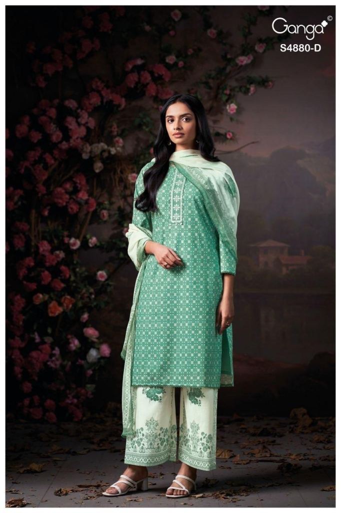 Ganga Bithia 4880 Embroidered Salwar Kameez