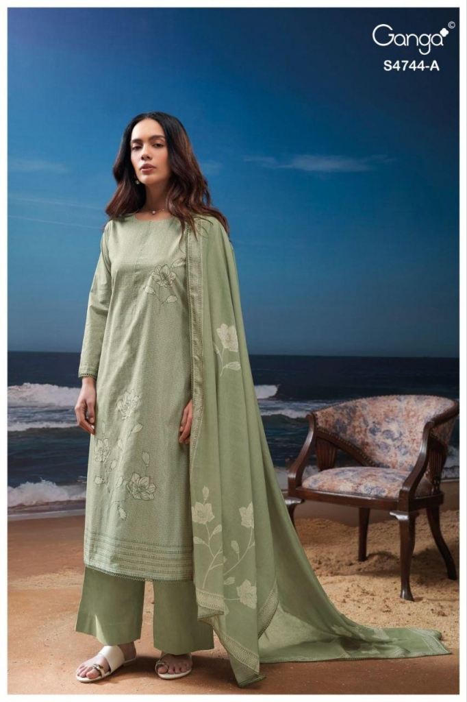 Ganga Bivana 4744 Embroidered Salwar Kameez