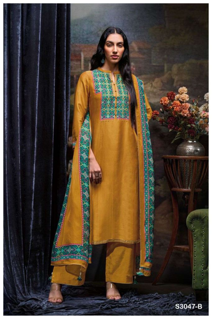 Ganga Bozena 3047 Printed Salwar Suits