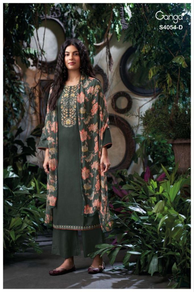Ganga Bruna 4054 Embroidery Salwar Kameez