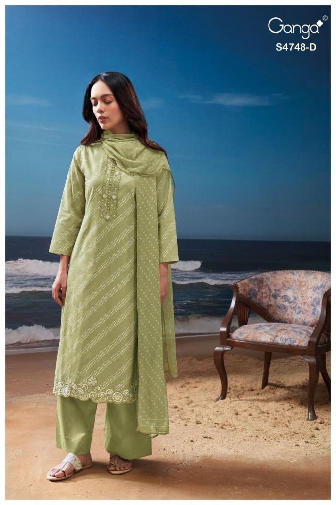 Ganga Caireal 4748 Embroidered Salwar Kameez