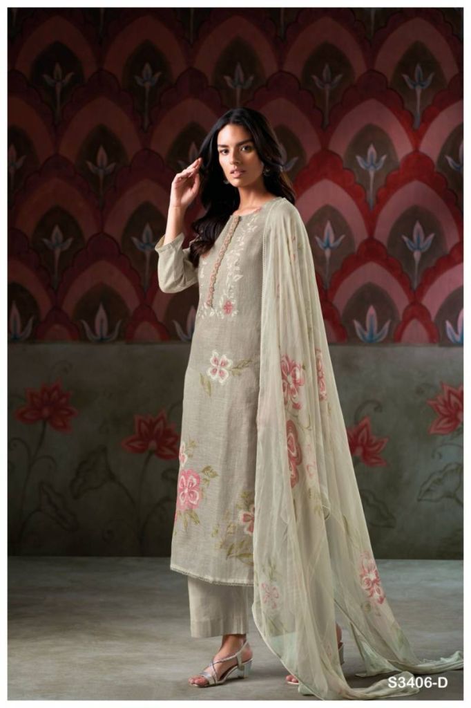 Ganga Carina Printed Salwar Suit