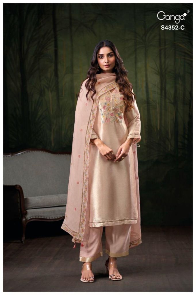 Ganga Chayana 4352 Hand Work Salwar Kameez