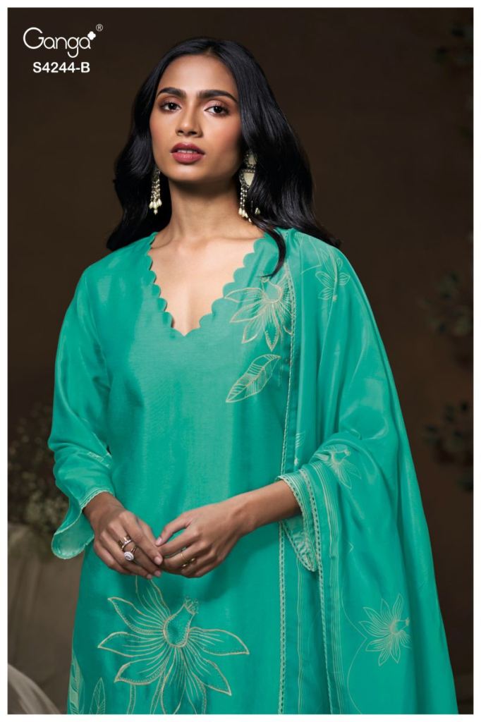 Ganga Druya 4244 Embroidered Salwar Kameez