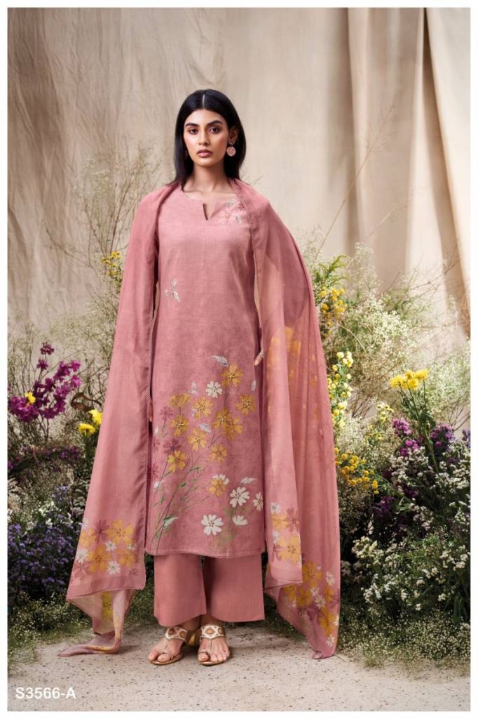 Ganga Ela Cotton Linen Printed Salwar Suit
