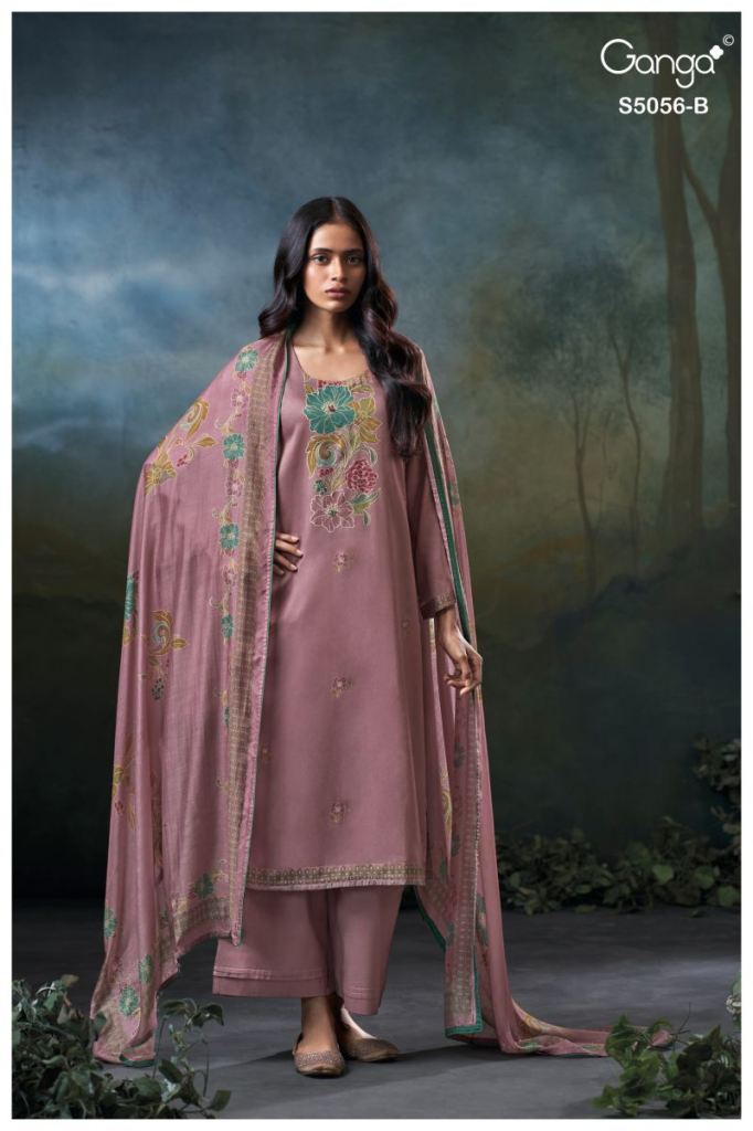 Ganga Ezria 5056 Printed Salwar Kameez 