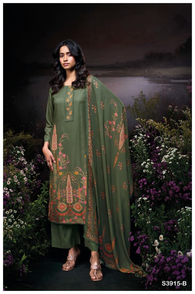 Ganga Fryruzie 3915 Printed Salwar Kameez