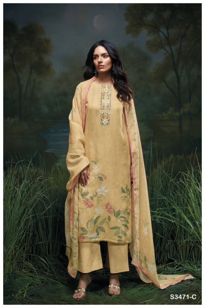Ganga Genika Cotton Kota Printed Salwar Suit