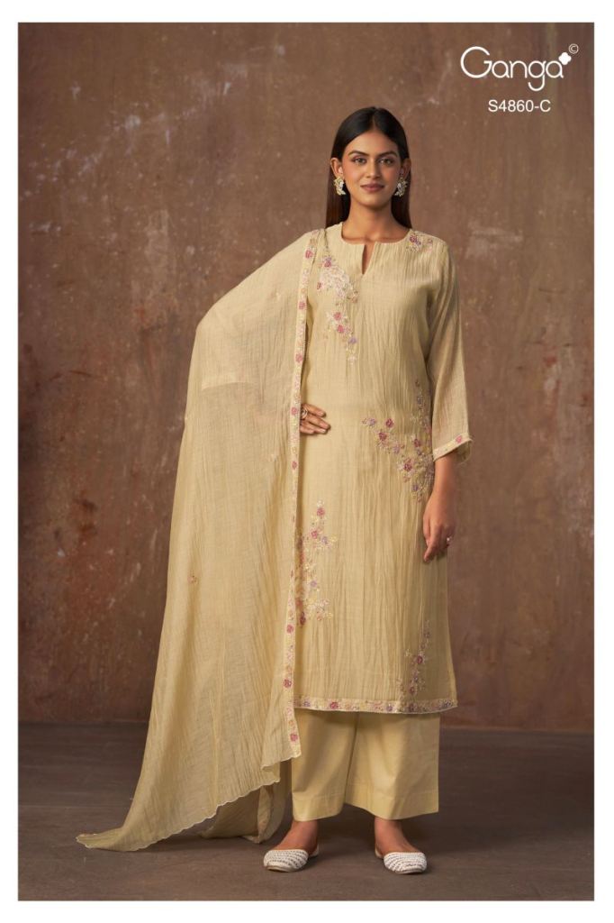 Ganga Indu 4860 Embroidered Salwar Kameez