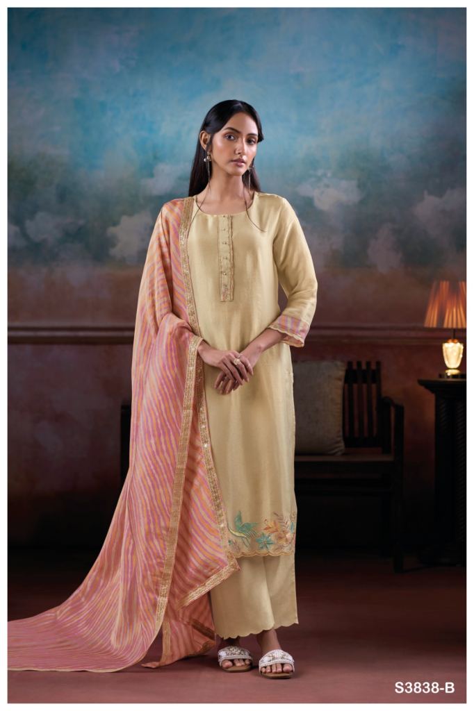 Ganga Inel 3838 Embroidered Salwar Suits