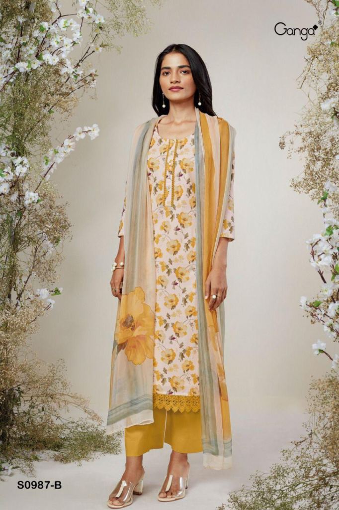 Ganga Shanaya Designer Party Wear Silk Salwar Suit New Arrivals