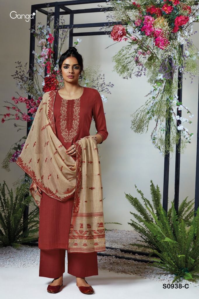 Ganga Ishana S0938 Cotton Dress Materials collection