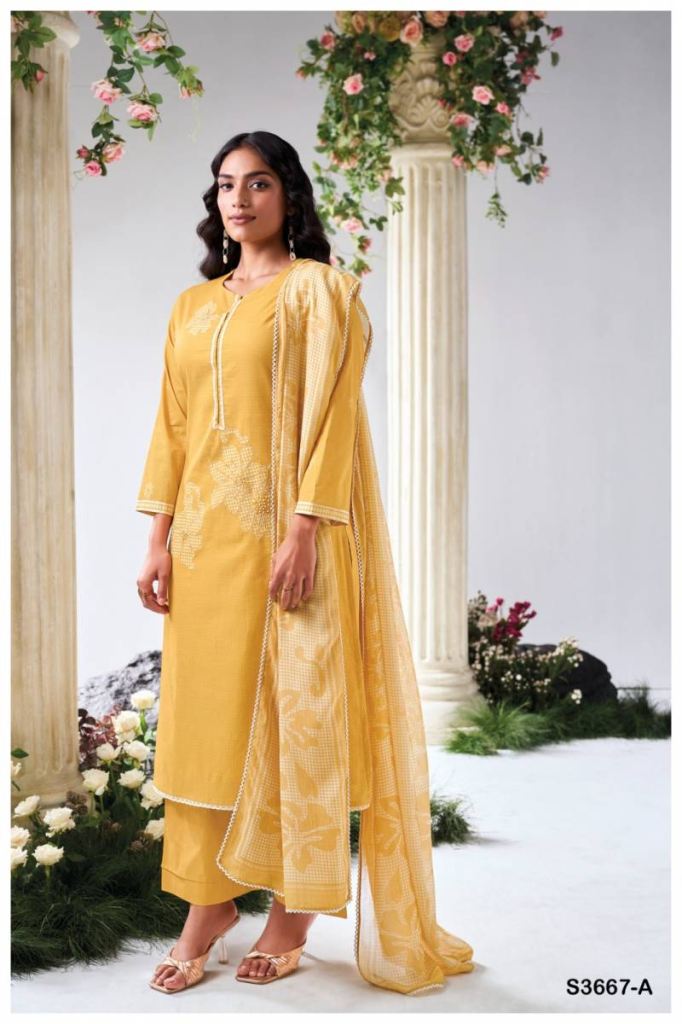 Ganga Iyana Cotton Linen Printed Salwar Suit