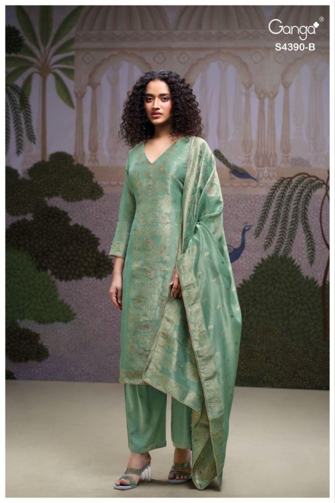 Ganga Jivana 4390 Embroidery Salwar Kameez