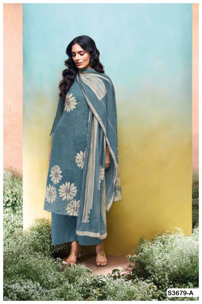 Ganga Kalani Cotton Linen Printed Salwar Suit