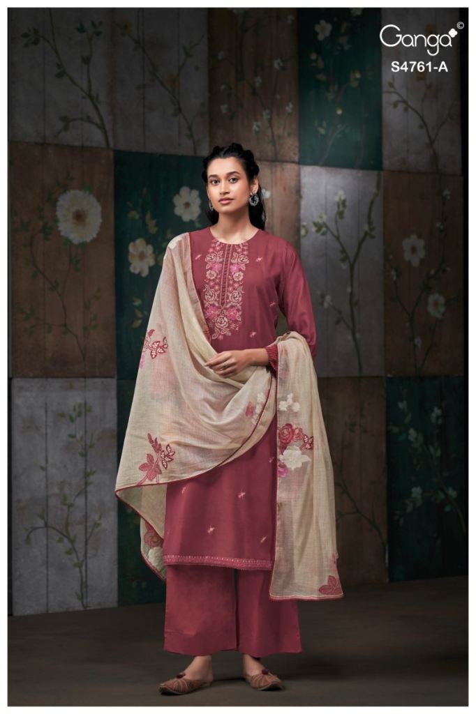 Ganga Kalista 4761 Embroidered Salwar Kameez