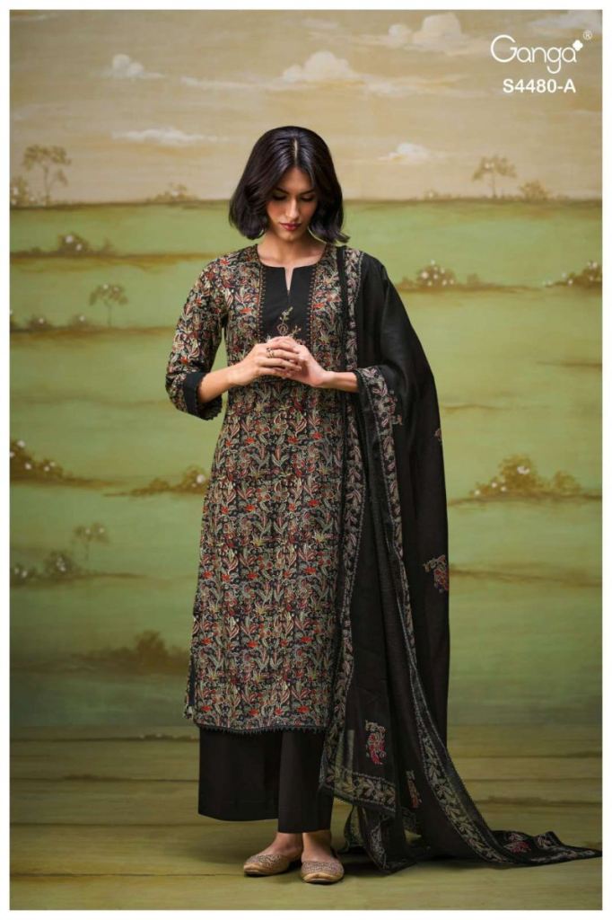 Ganga Kenza 4480 Printed Salwar Kameez