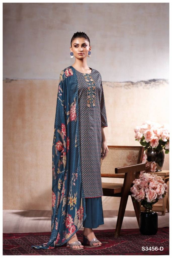 Ganga Maheen Cotton Printed Salwar Suit