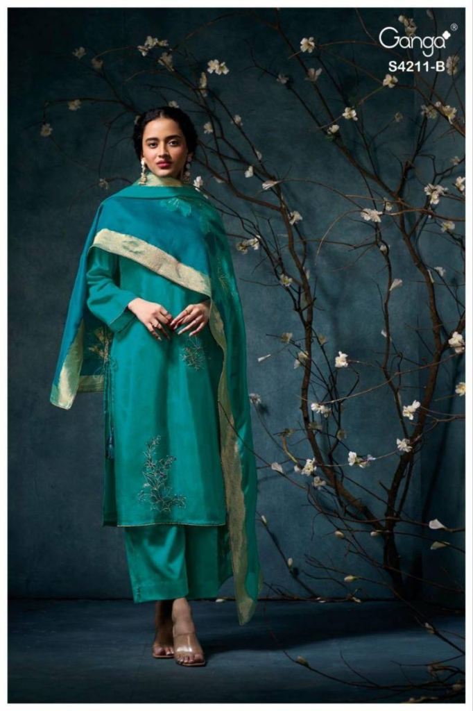 Ganga Manira 4211 Embroidered Salwar Suit