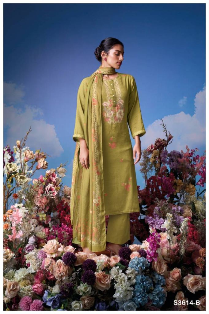 Ganga Mrinal Cotton Mul Printed Salwar Kameez