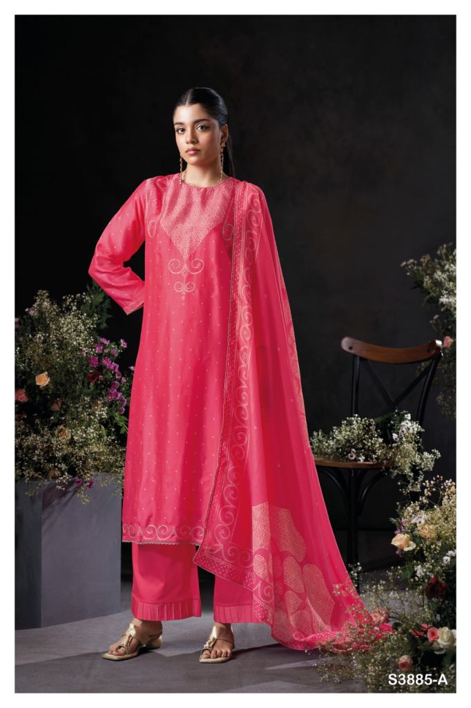 Ganga Oceara 3885 Embroidery Work Salwar Kameez