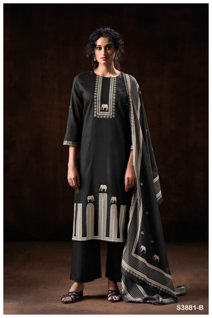 Ganga Oriana 3881 Printed Salwar Suit