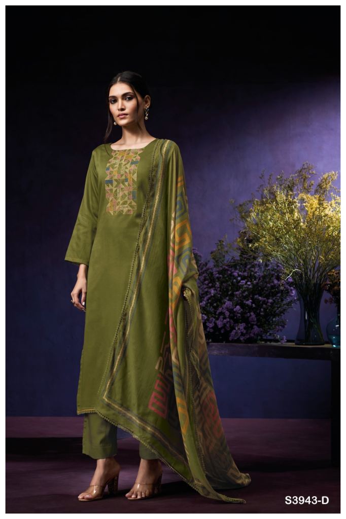 Ganga Oviana 3943 Embroidered Salwar Suit