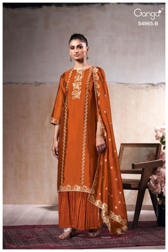 Ganga Piyelika 4965 Jacquard Work Salwar Kameez