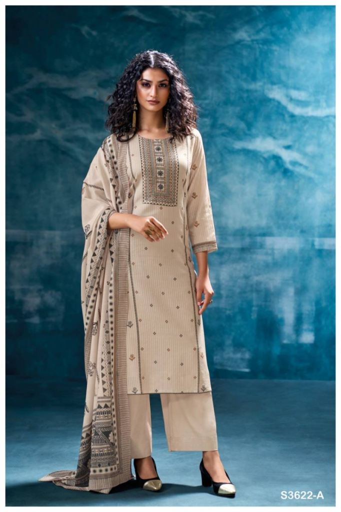 Ganga Purvaja Cotton Printed Salwar Kameez