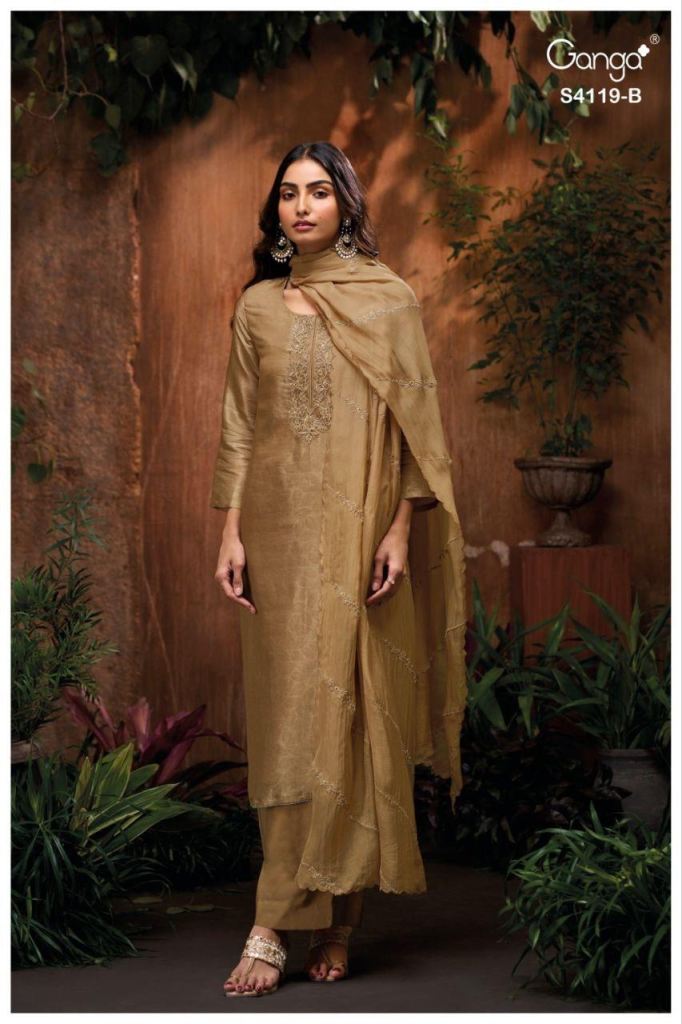 Ganga Qyra Embroidered Salwar Suit