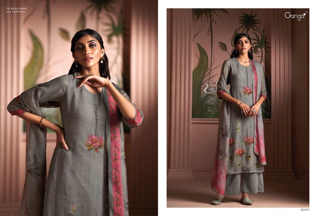 Ganga Threads Salwar Suit Wholesale Catalog 6 Pcs - Suratfabric.com
