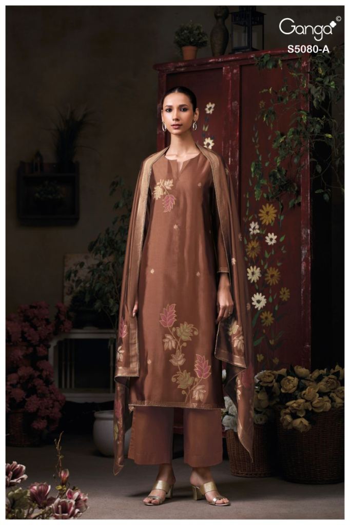 Ganga Saoirse 5080 Jacquard Work Salwar Kameez 