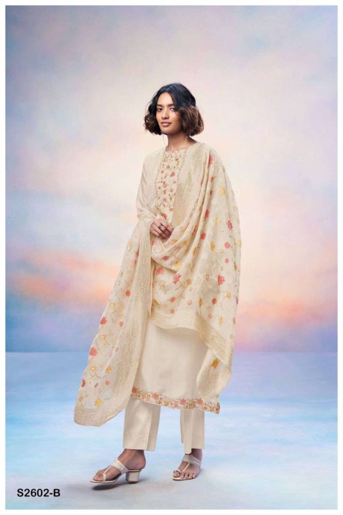 Ganga Shruti Printed Embroidered Salwar Kameez
