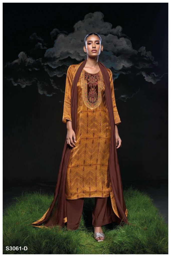Ganga Swamini 3061 Printed Salwar Suit