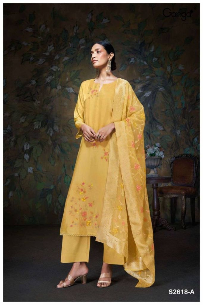 Ganga Swara Printed Embroidered Salwar Kameez