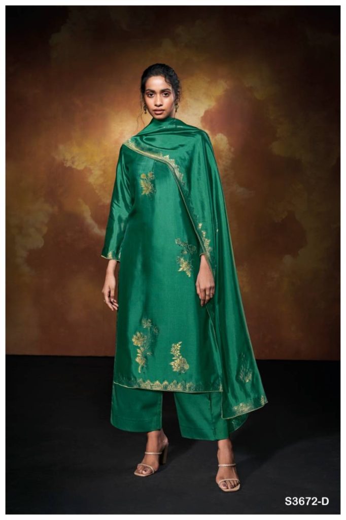 Ganga Yelena Viscose Silk Woven Salwar Kameez