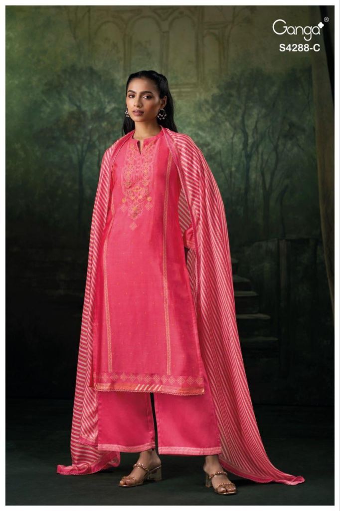 Ganga Zamira 4288 Embroidery Salwar Kameez