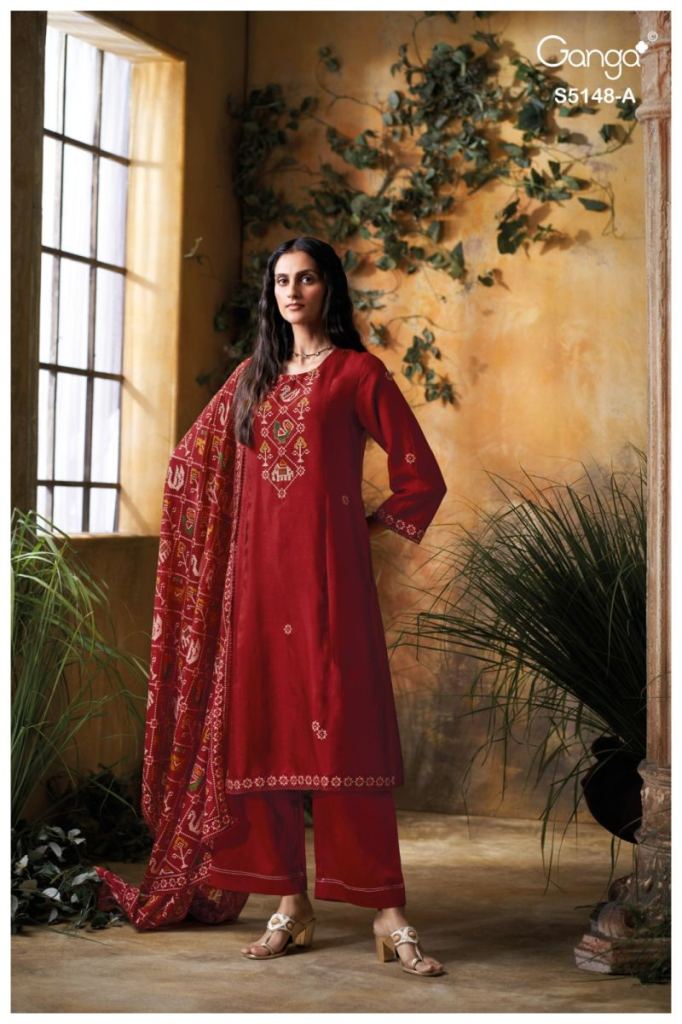 Ganga Zariya Premium Silk Print Collection