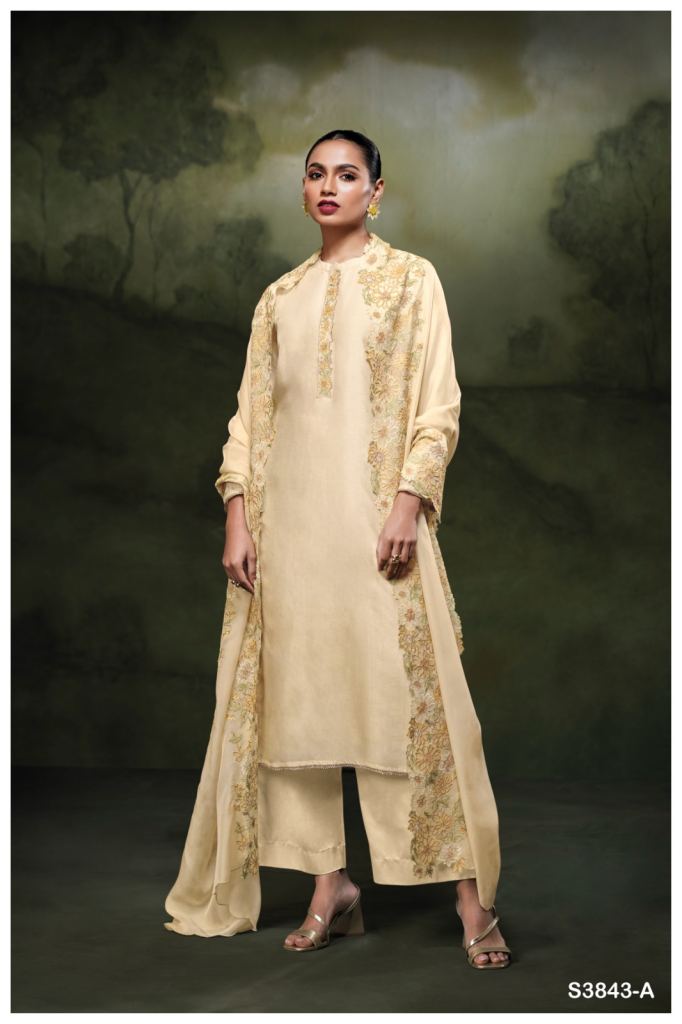 Ganga Zaya 3843 Russian Silk Salwar Suit