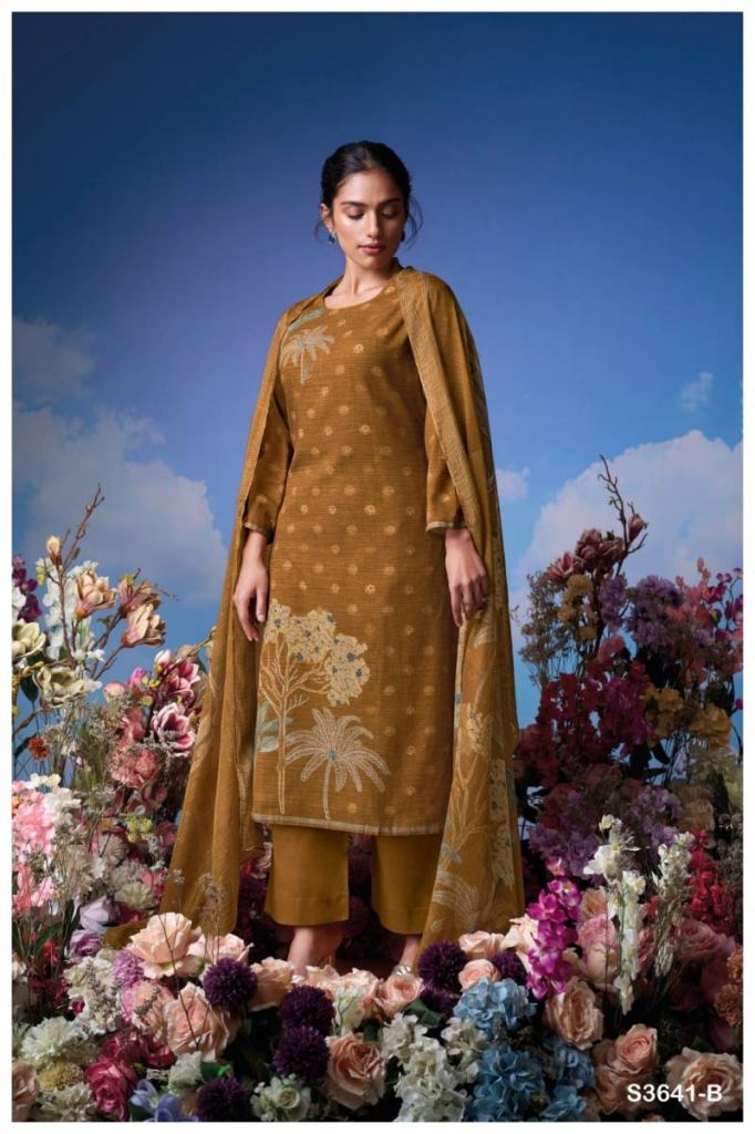 Ganga Ziya Printed Embroidered Salwar Kameez