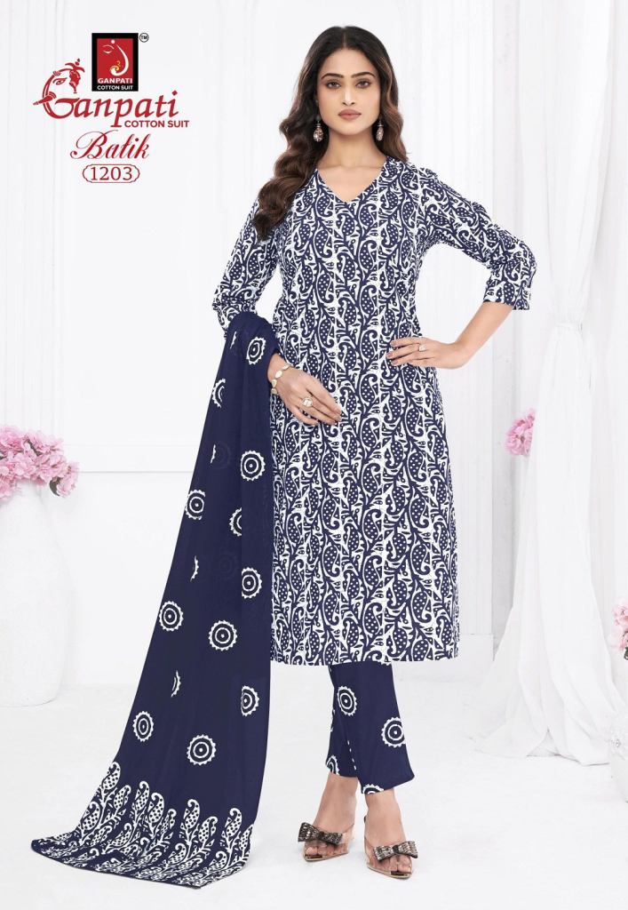 Ganpati Batik Vol 12 Batik Printed Kurti Set