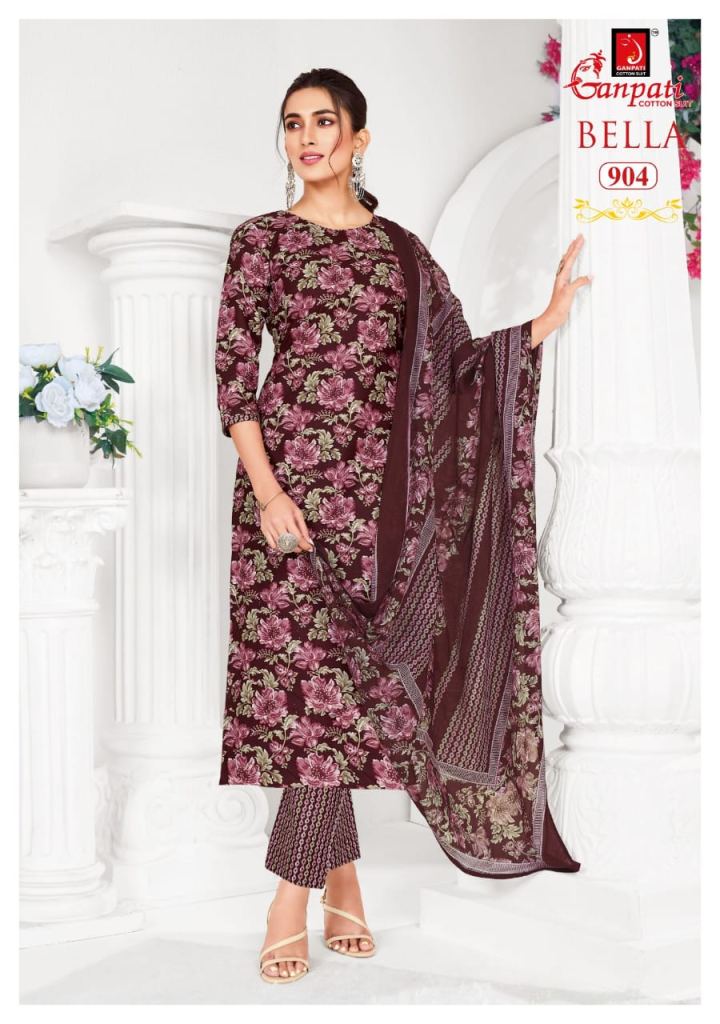 Ganpati Bella Pant Vol 9 Printed Dress Material