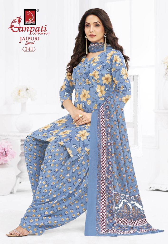 Ganpati Jaipuri Patiyala Vol 17 Printed Dress Material
