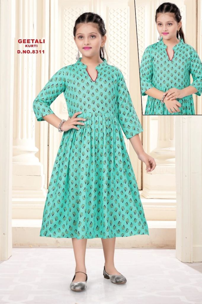 Geetali 8311 Rayon Printed Girls Wear Kurti Collection