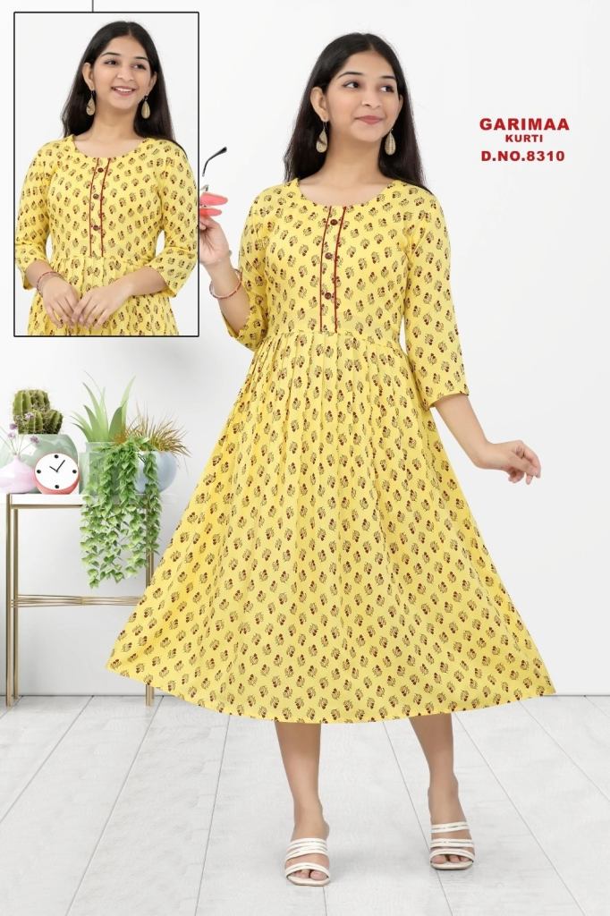 Geetali 8311 Rayon Printed Girls Wear Kurti Collection