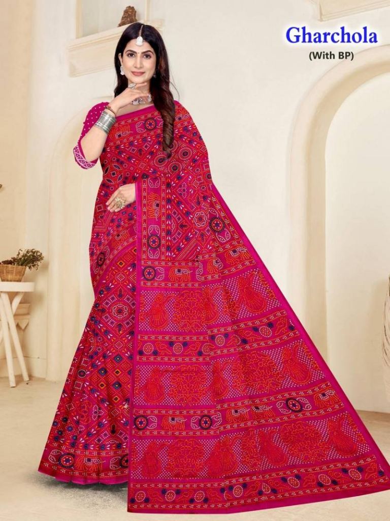Gharcholo 1 Fancy Cotton Saree