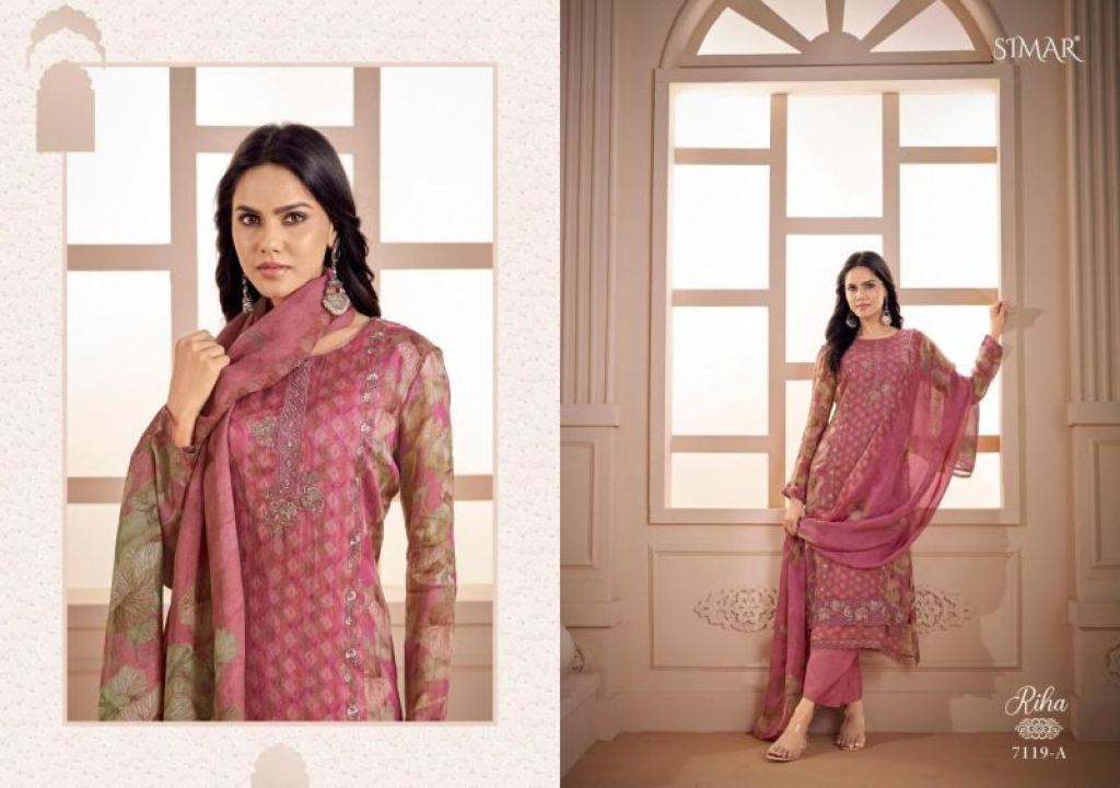 Glossy Simar Aafreen Viscose Muslin Digital Printed Salwar Kameez