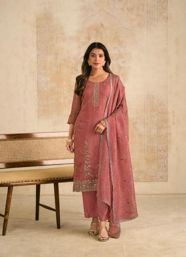 Glossy Simar Siraa  Embroidery Work Salwar Kameez